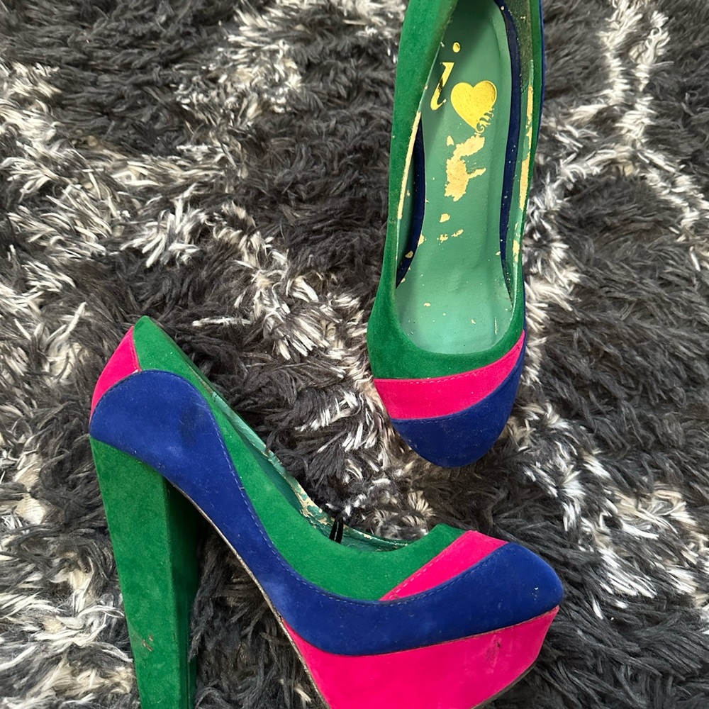 Colorful Platform Heels